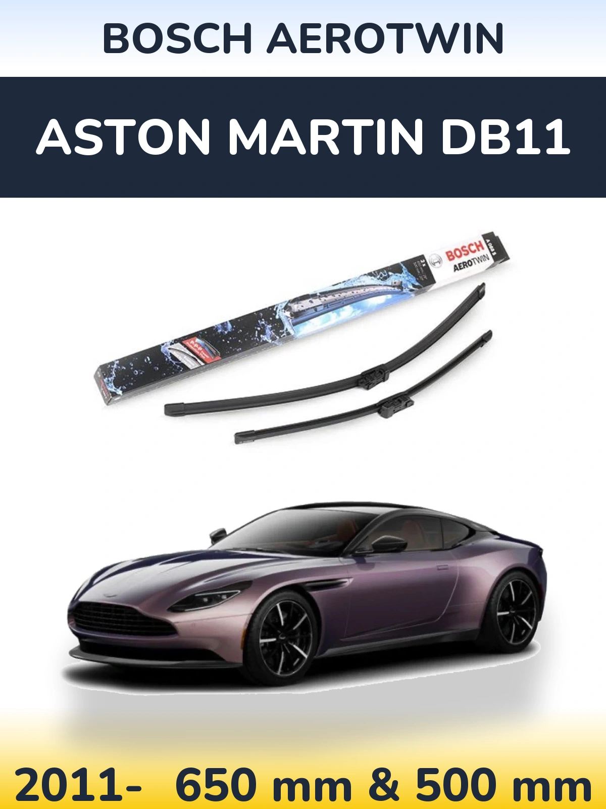 Torkarblad BOSCH AeroTwin för Aston Martin DB11
