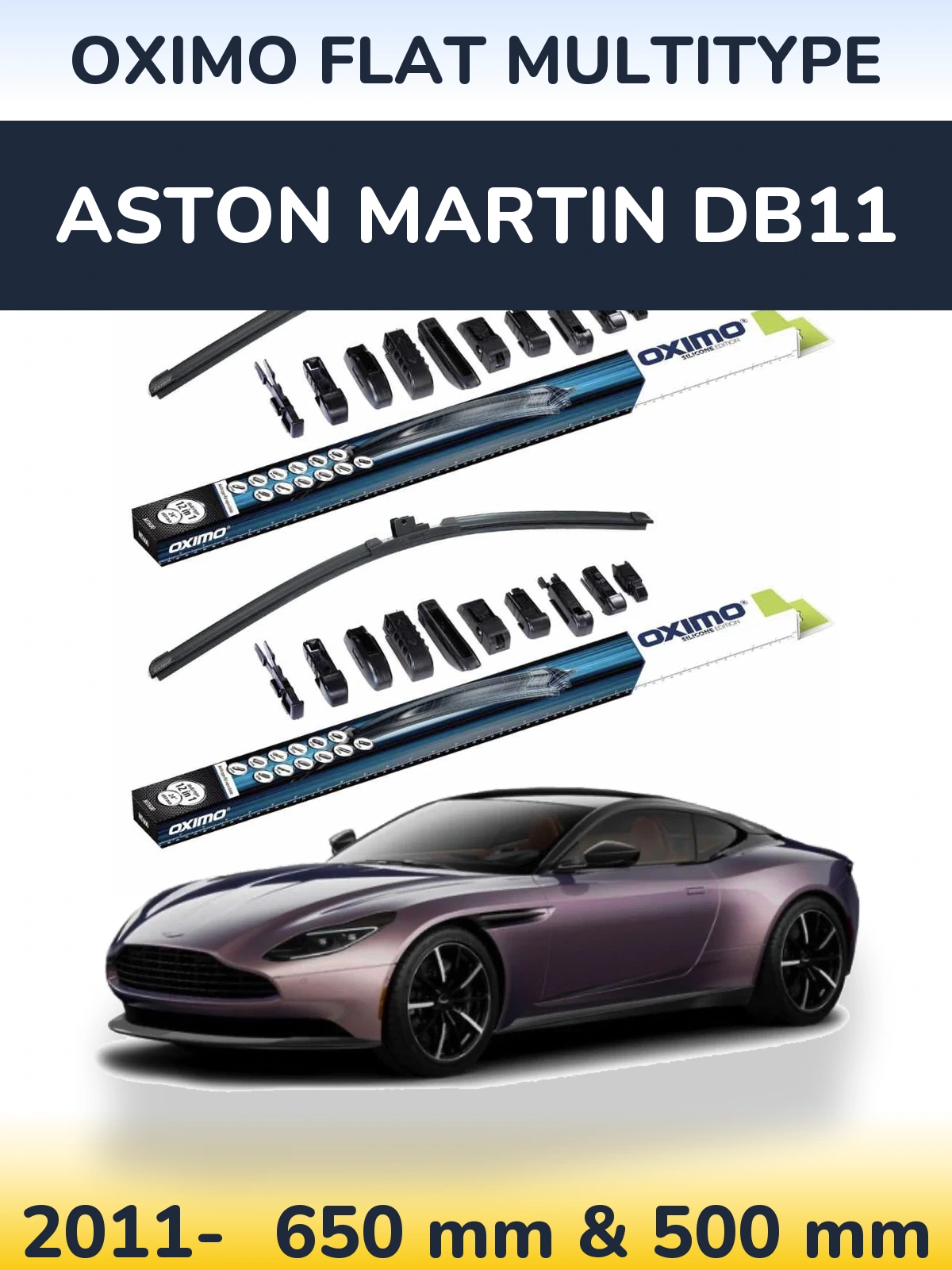 Torkarblad Oximo Flat MultiType för Aston Martin DB11