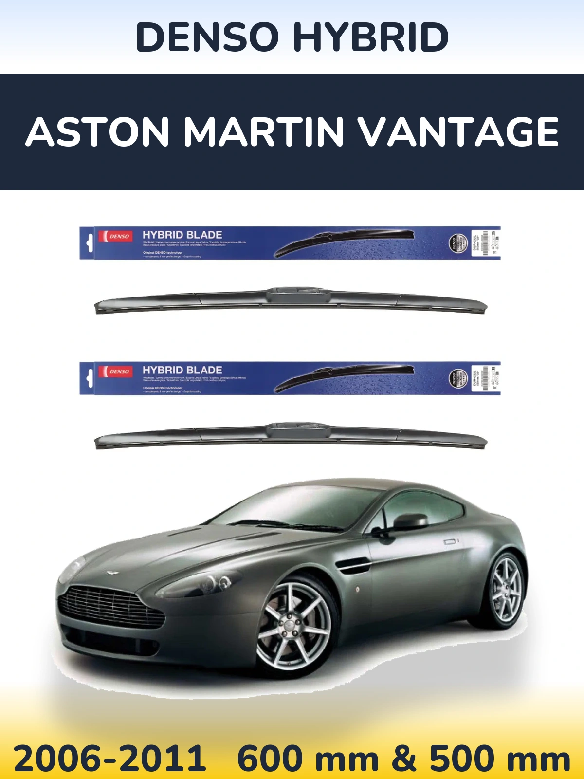 Torkarblad Denso Hybrid för Aston Martin Vantage