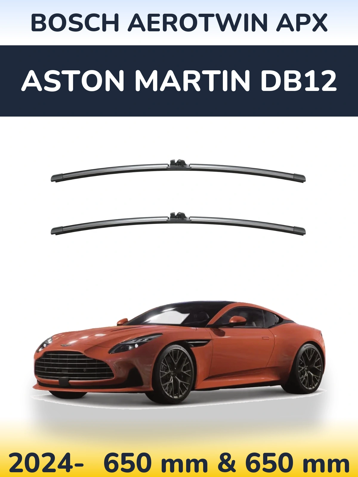 Torkarblad BOSCH AeroTwin APX för Aston Martin DB12