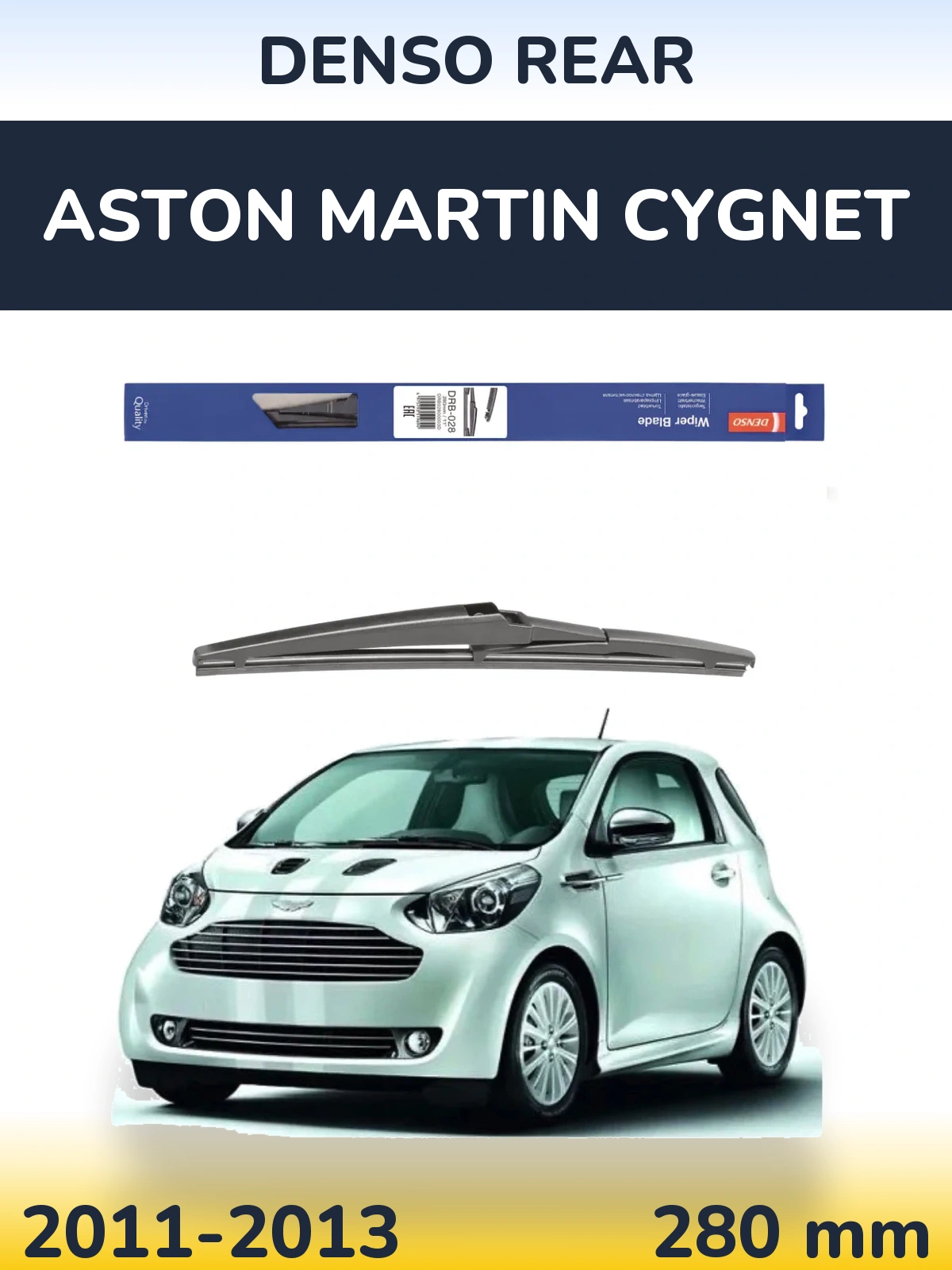 Torkarblad Denso Rear för Aston Martin Cygnet