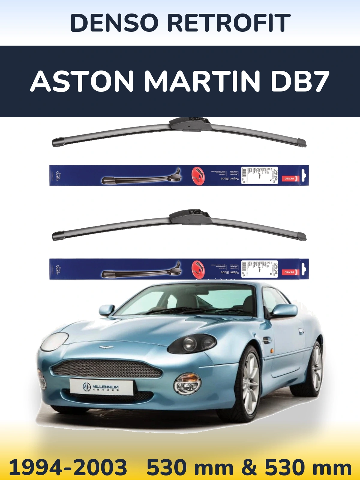 Torkarblad Denso Retrofit för Aston Martin DB7