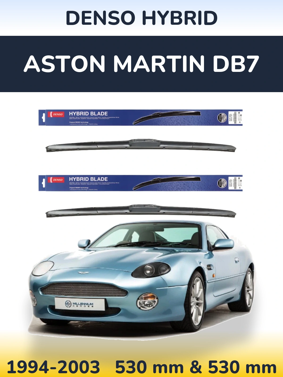 Torkarblad Denso Hybrid för Aston Martin DB7