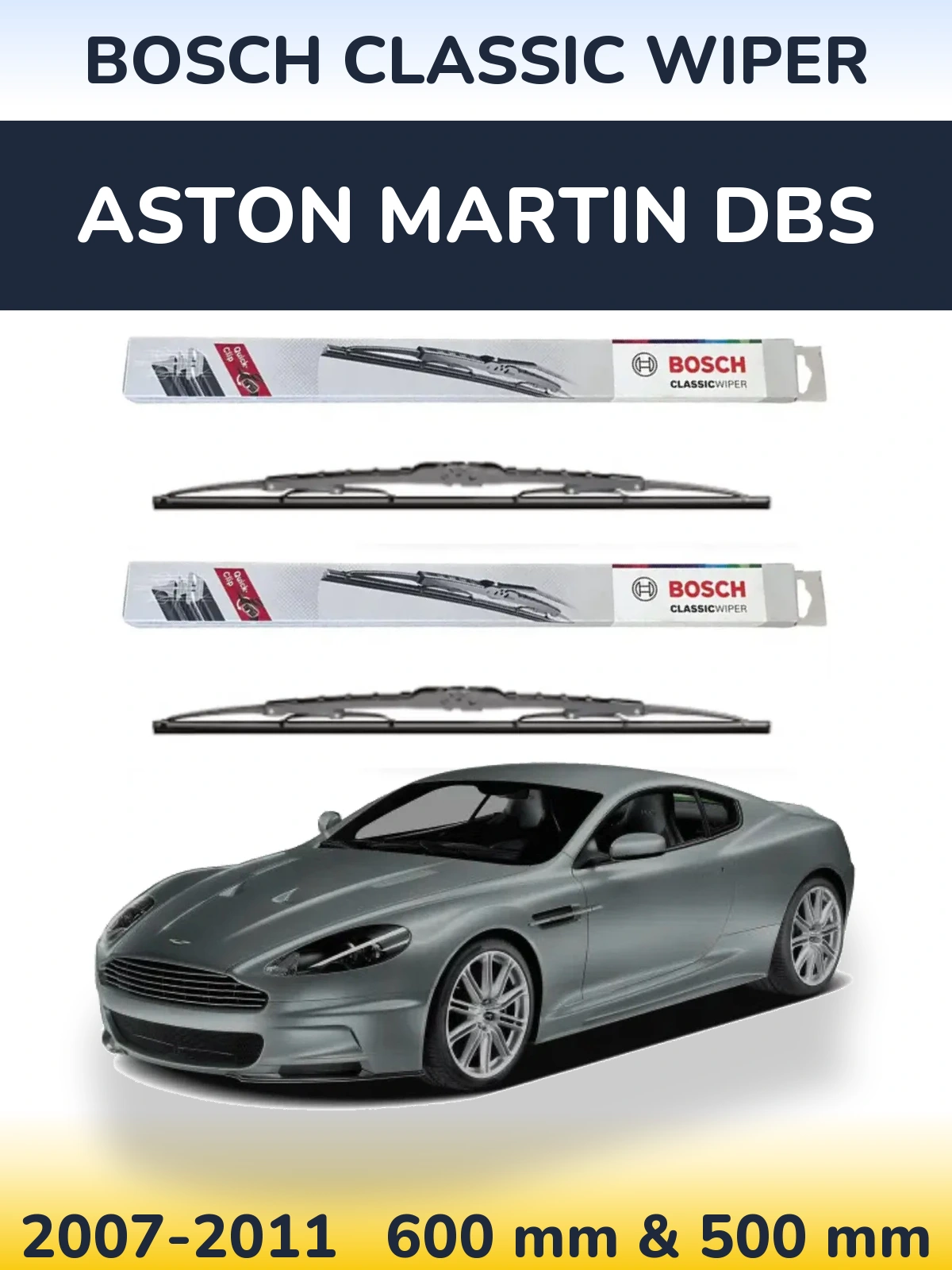 Torkarblad BOSCH Classic Wiper för Aston Martin DBS