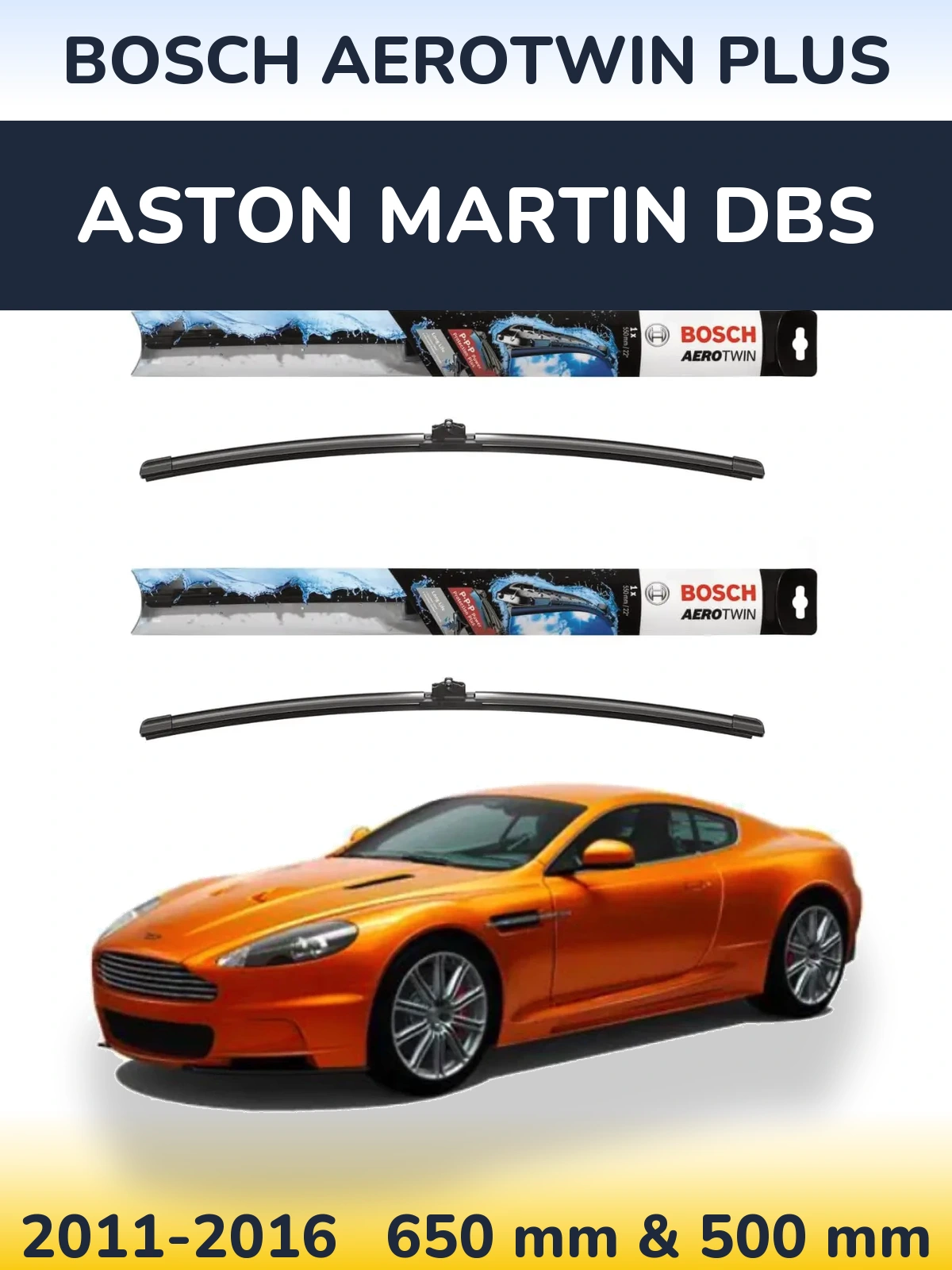 Torkarblad BOSCH AeroTwin Plus för Aston Martin DBS