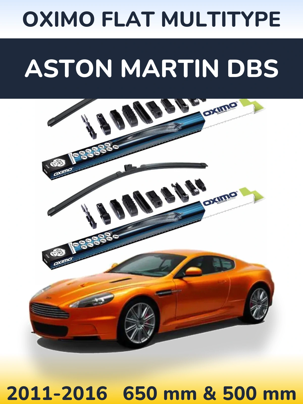 Torkarblad Oximo Flat MultiType för Aston Martin DBS