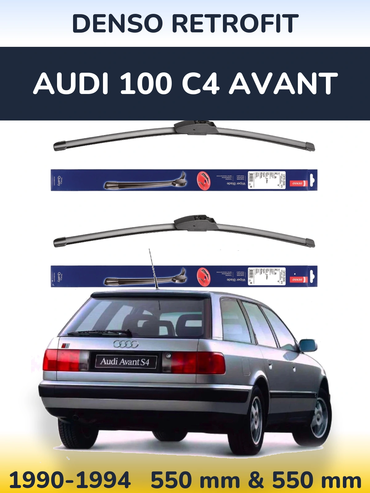 Torkarblad Denso Retrofit för Audi 100 C4 Avant