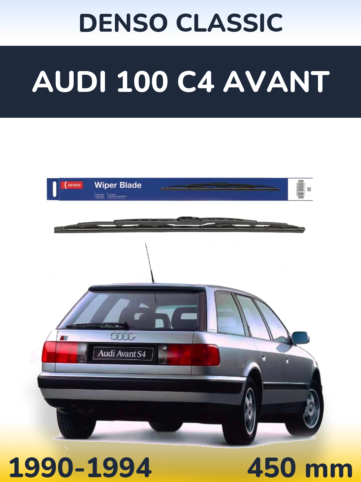 Torkarblad Denso Classic för Audi 100 C4 Avant