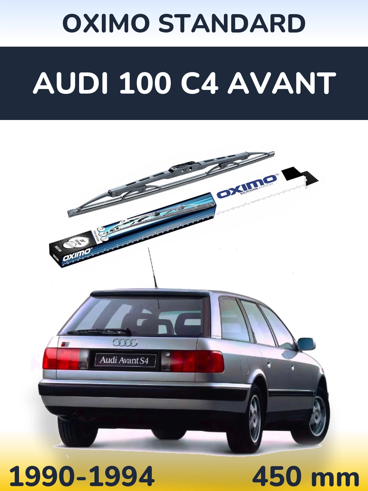 Torkarblad Oximo Standard för Audi 100 C4 Avant
