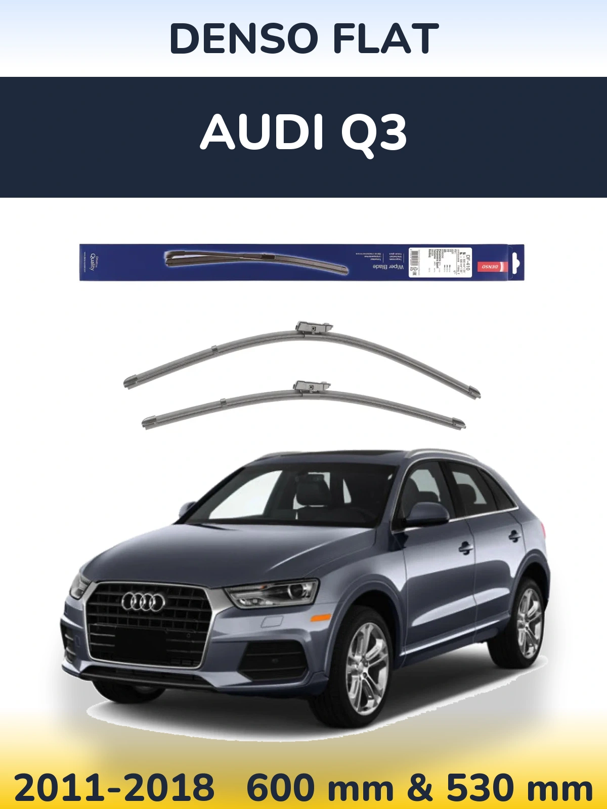 Torkarblad Denso Flat för Audi Q3