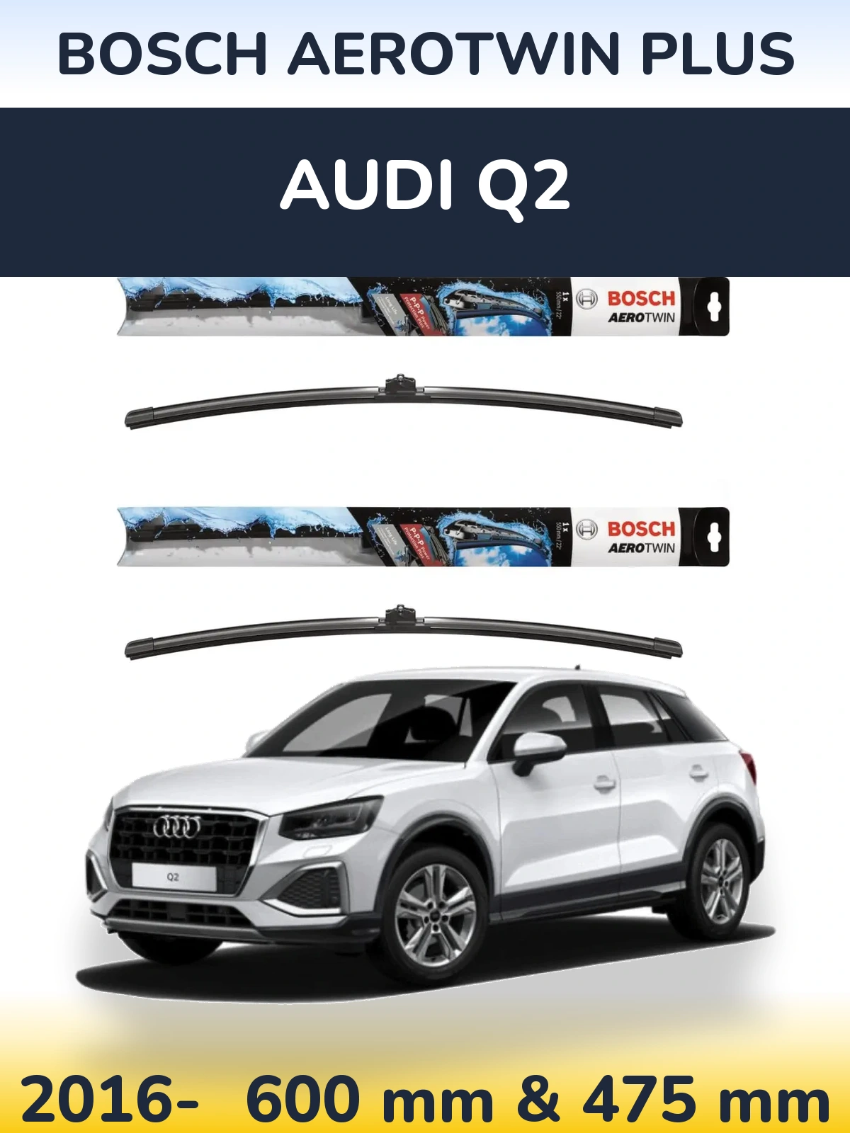 Torkarblad BOSCH AeroTwin Plus för Audi Q2