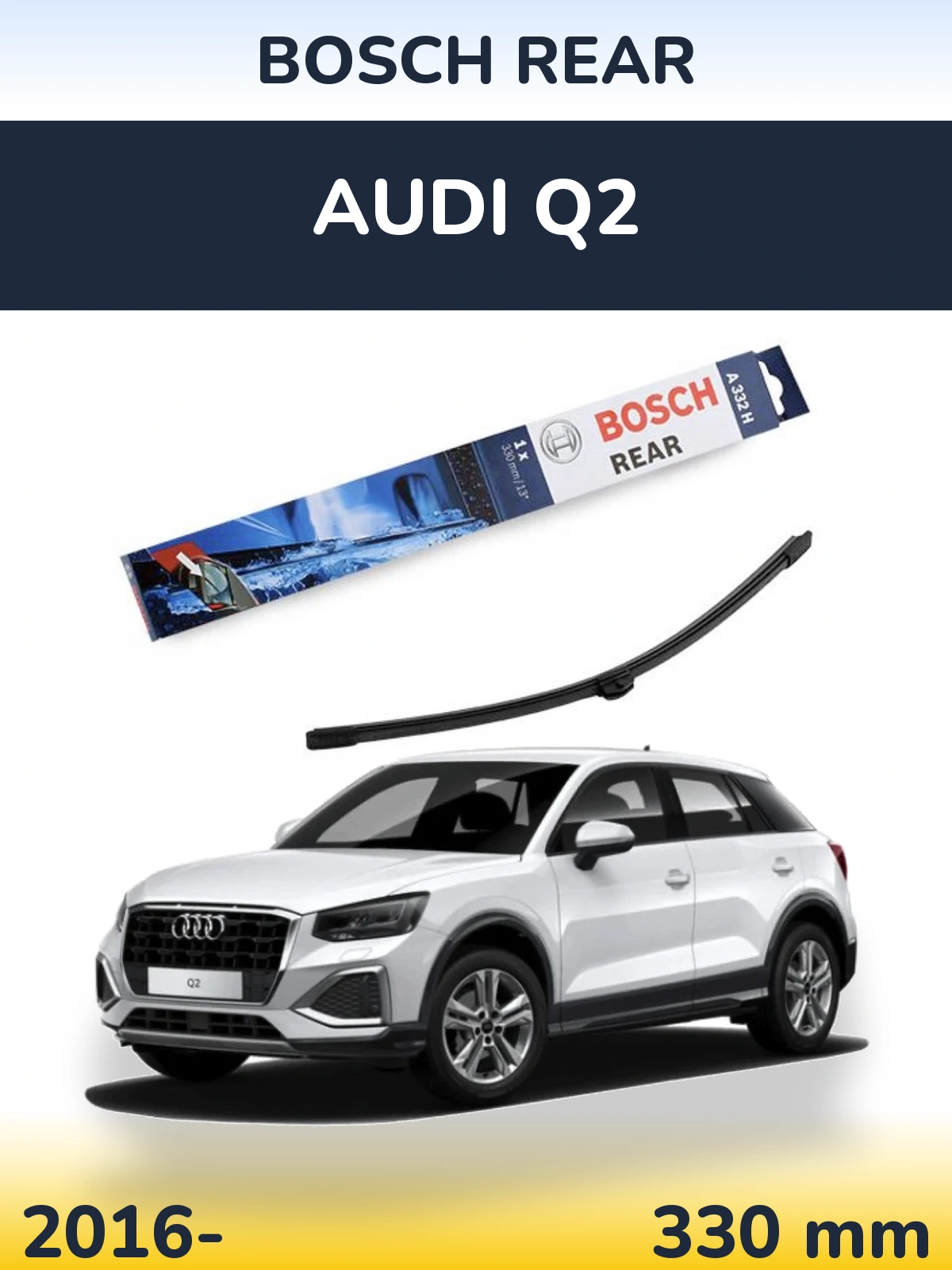Torkarblad BOSCH Rear för Audi Q2