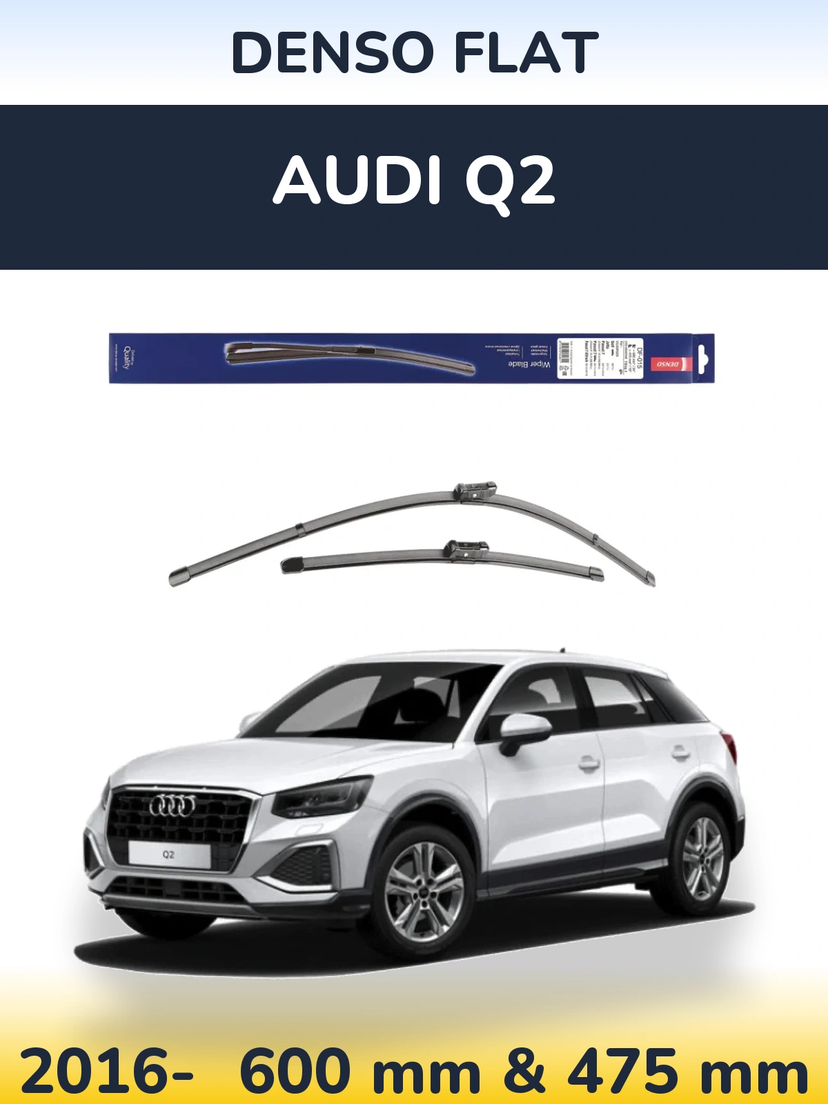 Torkarblad Denso Flat för Audi Q2