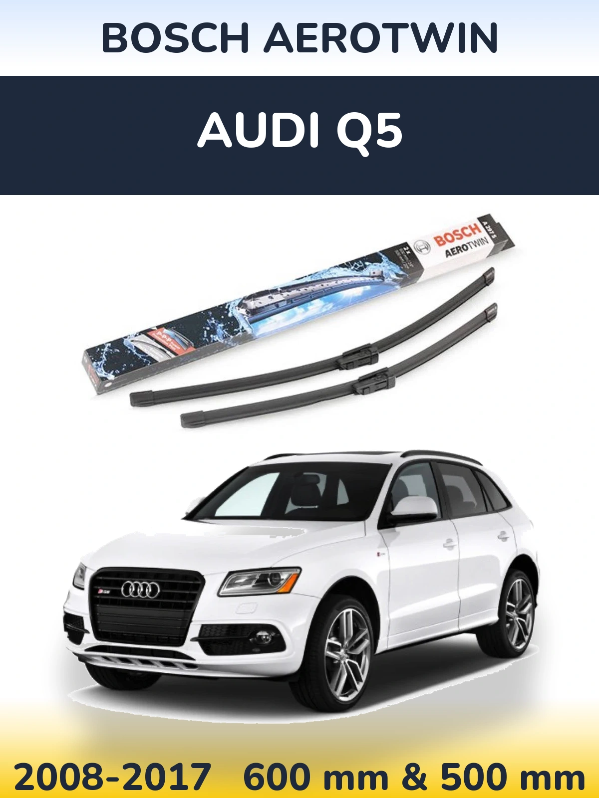 Torkarblad BOSCH AeroTwin för Audi Q5
