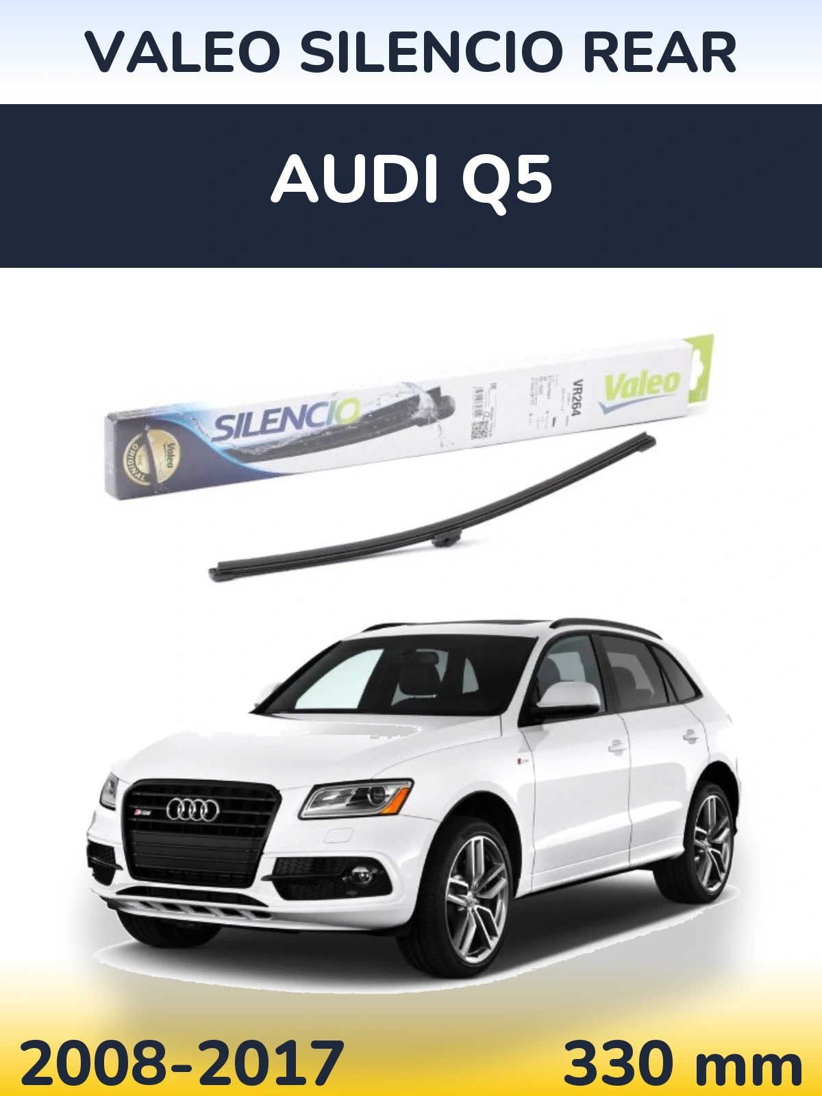 Torkarblad Valeo Silencio Rear för Audi Q5