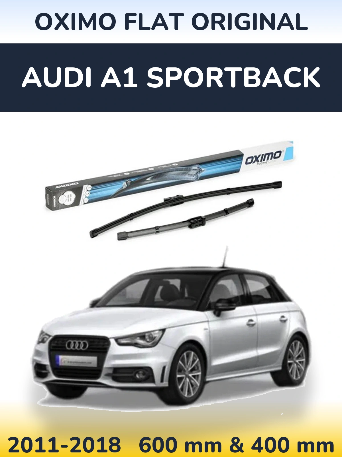 Torkarblad Oximo Flat Original för Audi A1 Sportback