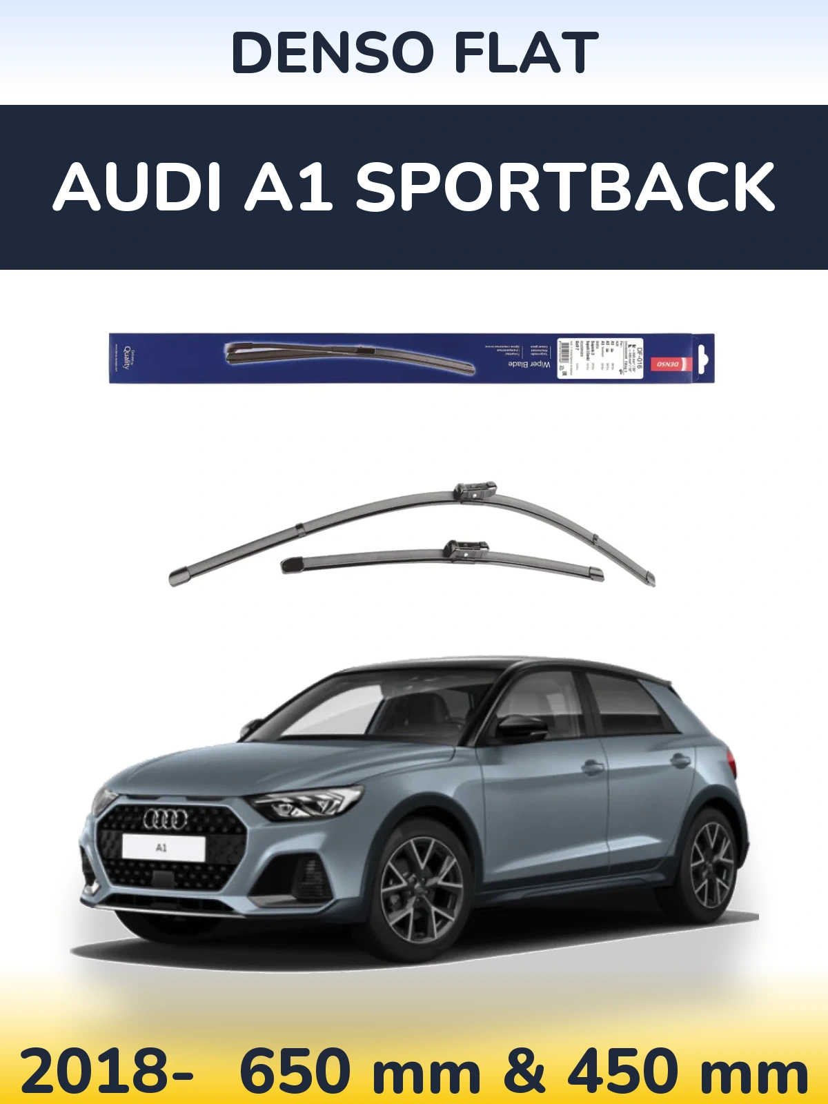 Torkarblad Denso Flat för Audi A1 Sportback