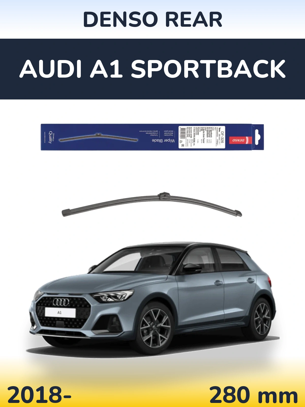 Torkarblad Denso Rear för Audi A1 Sportback