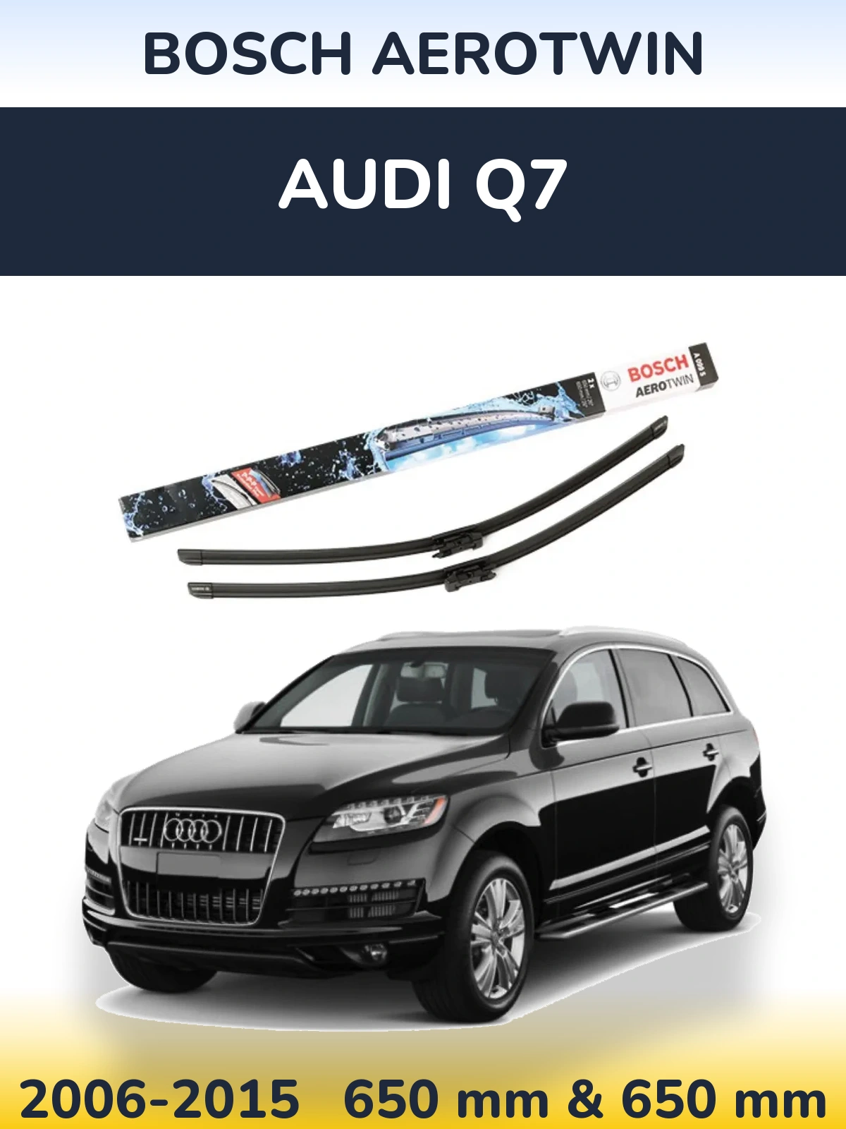 Torkarblad BOSCH AeroTwin för Audi Q7