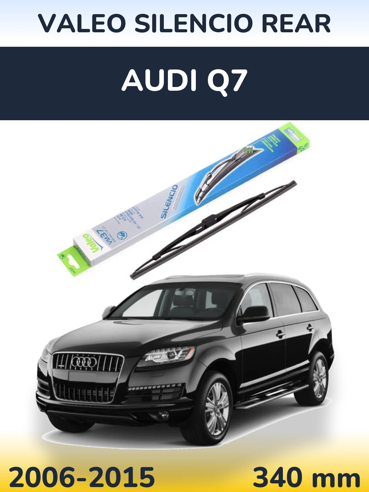 Torkarblad Valeo Silencio Rear för Audi Q7