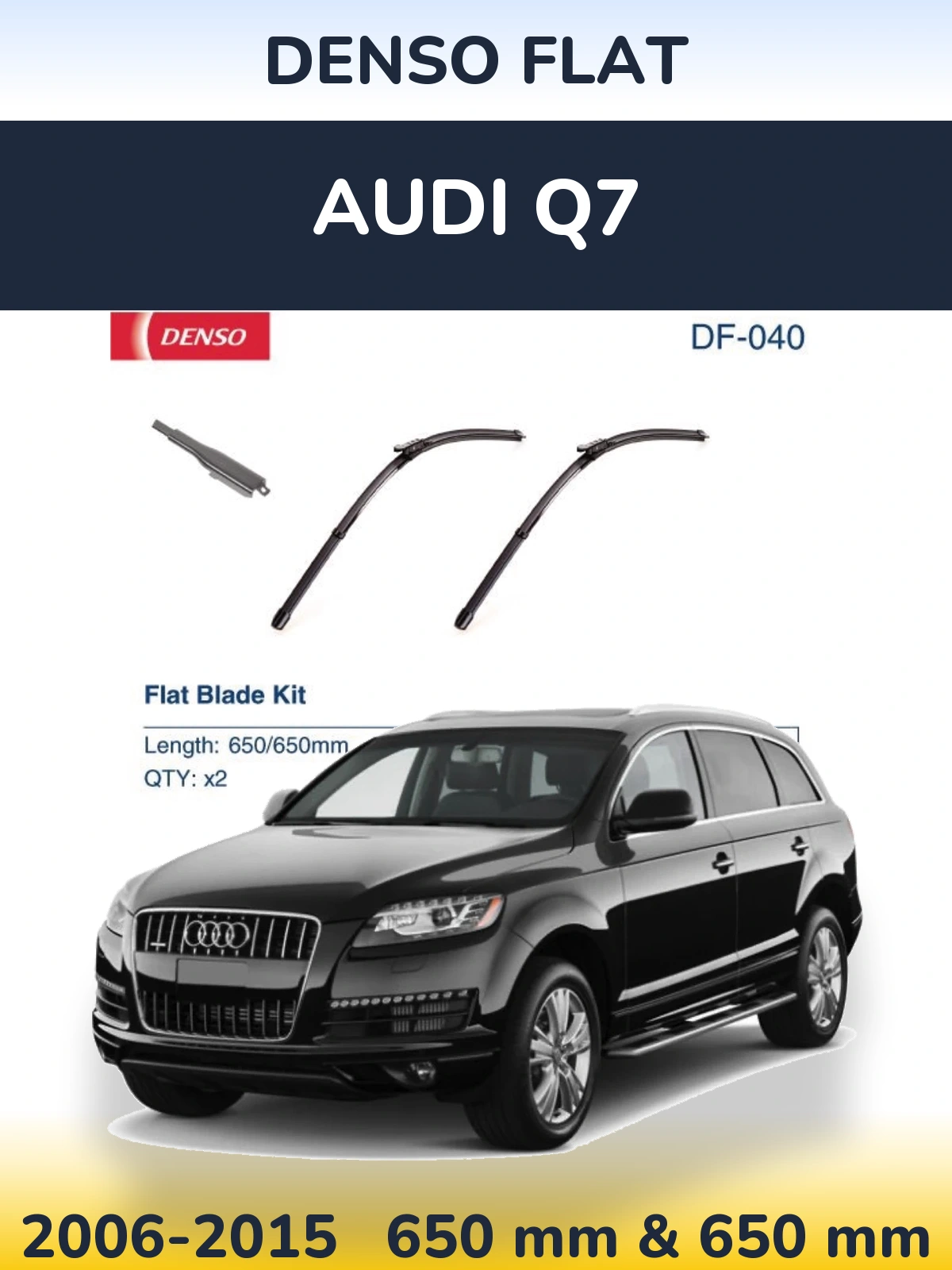 Torkarblad Denso Flat för Audi Q7