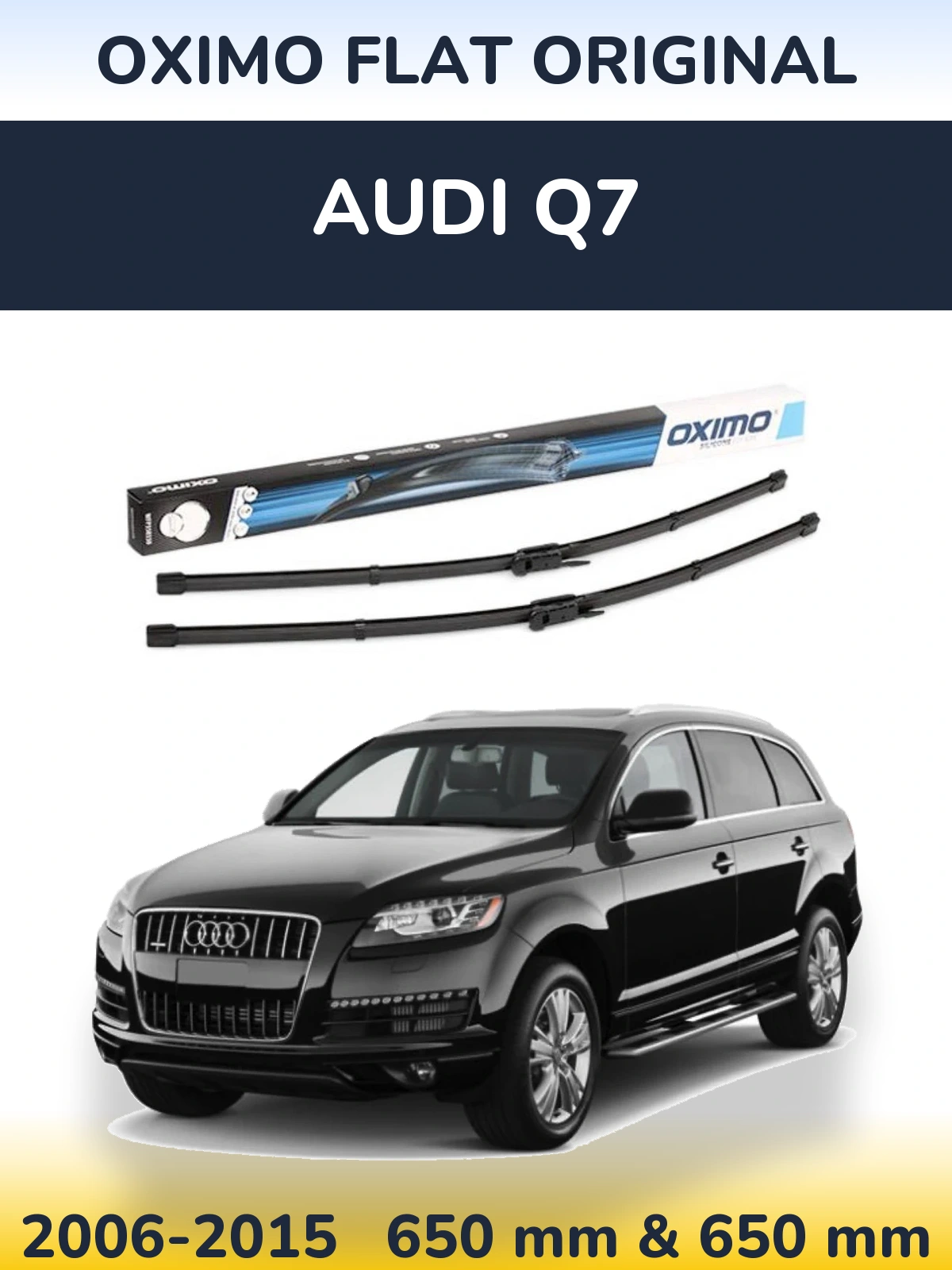 Torkarblad Oximo Flat Original för Audi Q7