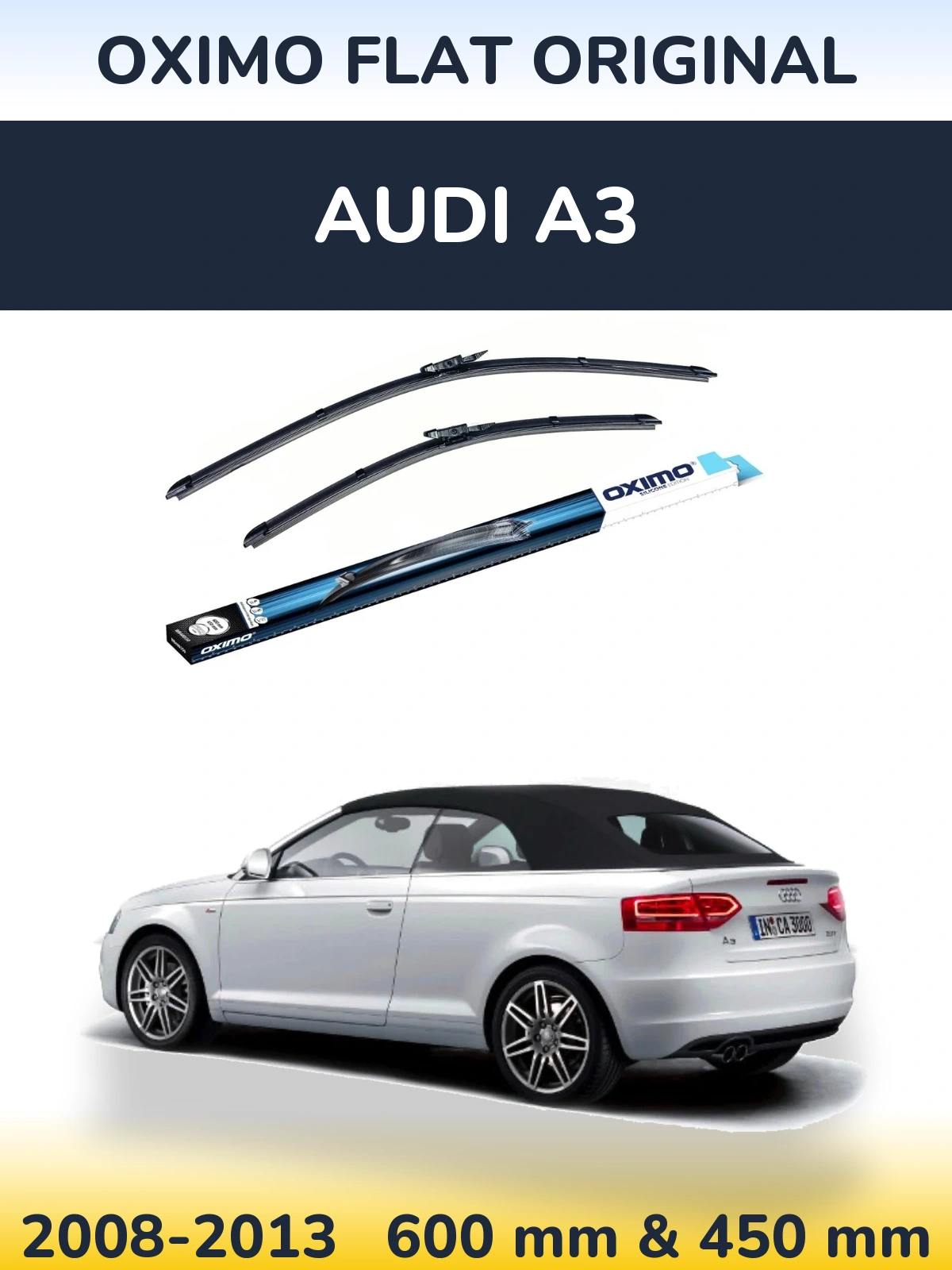 Torkarblad Oximo Flat Original för Audi A3