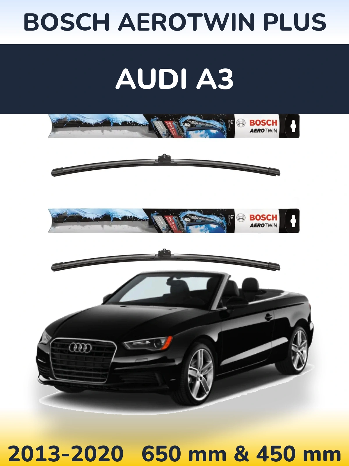 Torkarblad BOSCH AeroTwin Plus för Audi A3