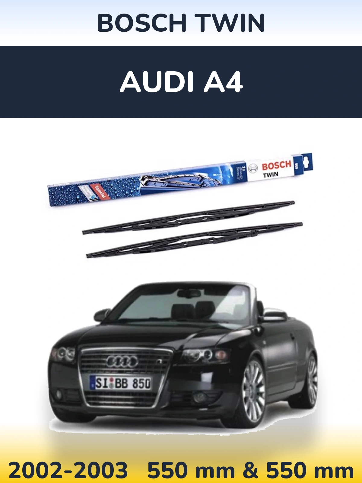 Torkarblad BOSCH Twin för Audi A4