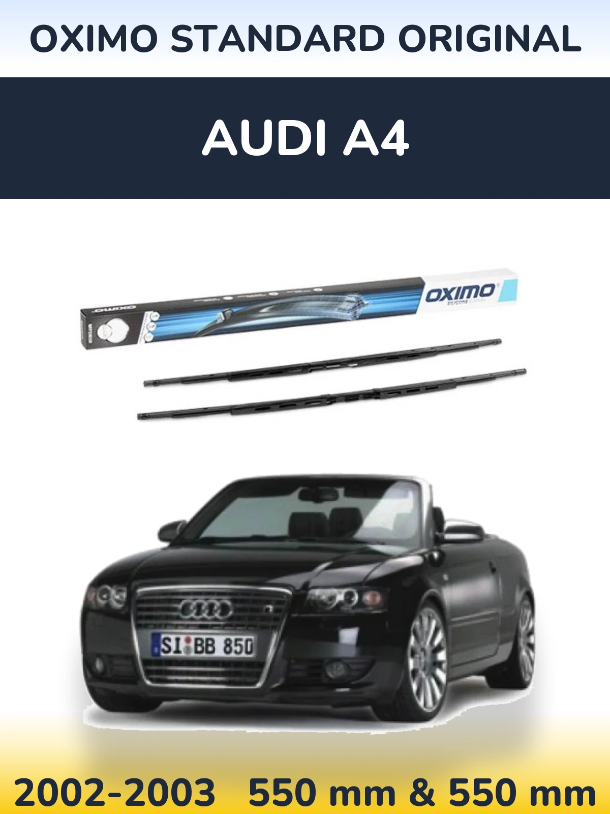 Torkarblad Oximo Standard Original för Audi A4