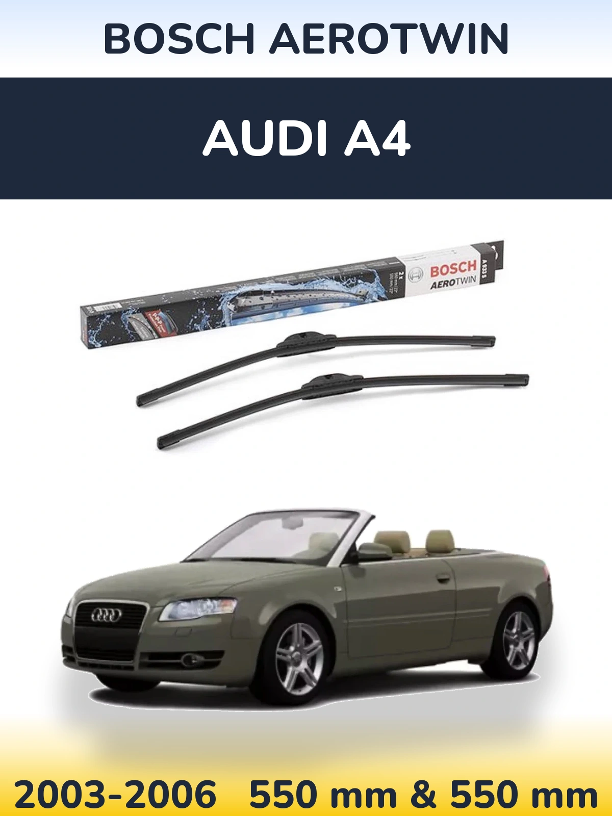 Torkarblad BOSCH AeroTwin för Audi A4