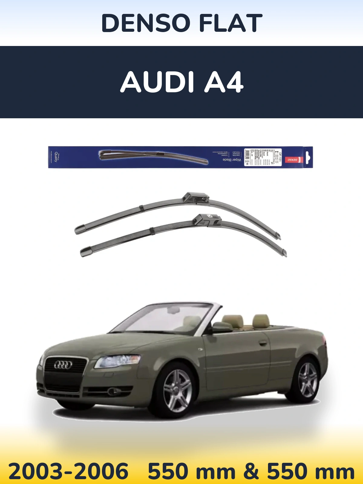 Torkarblad Denso Flat för Audi A4