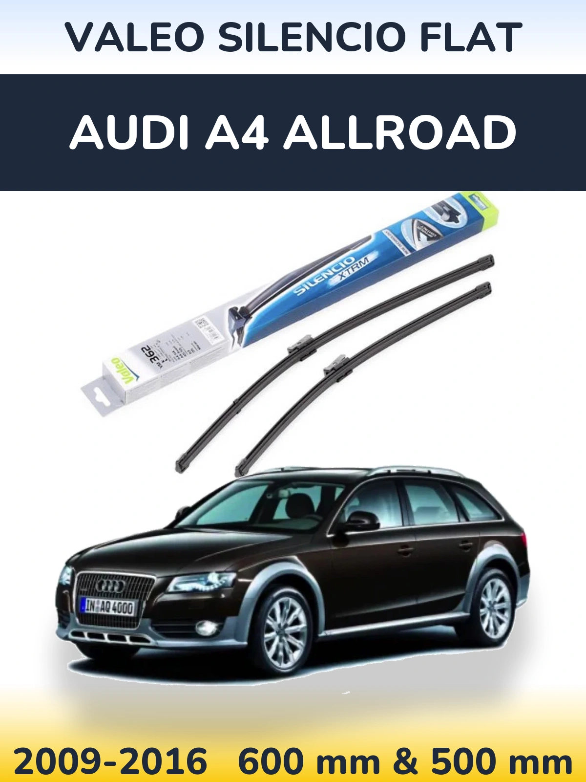 Torkarblad Valeo Silencio Flat för Audi A4 Allroad