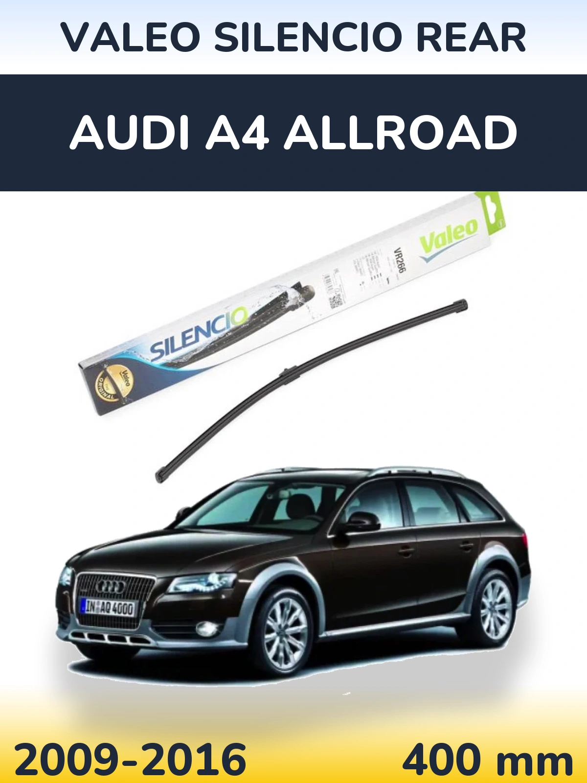Torkarblad Valeo Silencio Rear för Audi A4 Allroad
