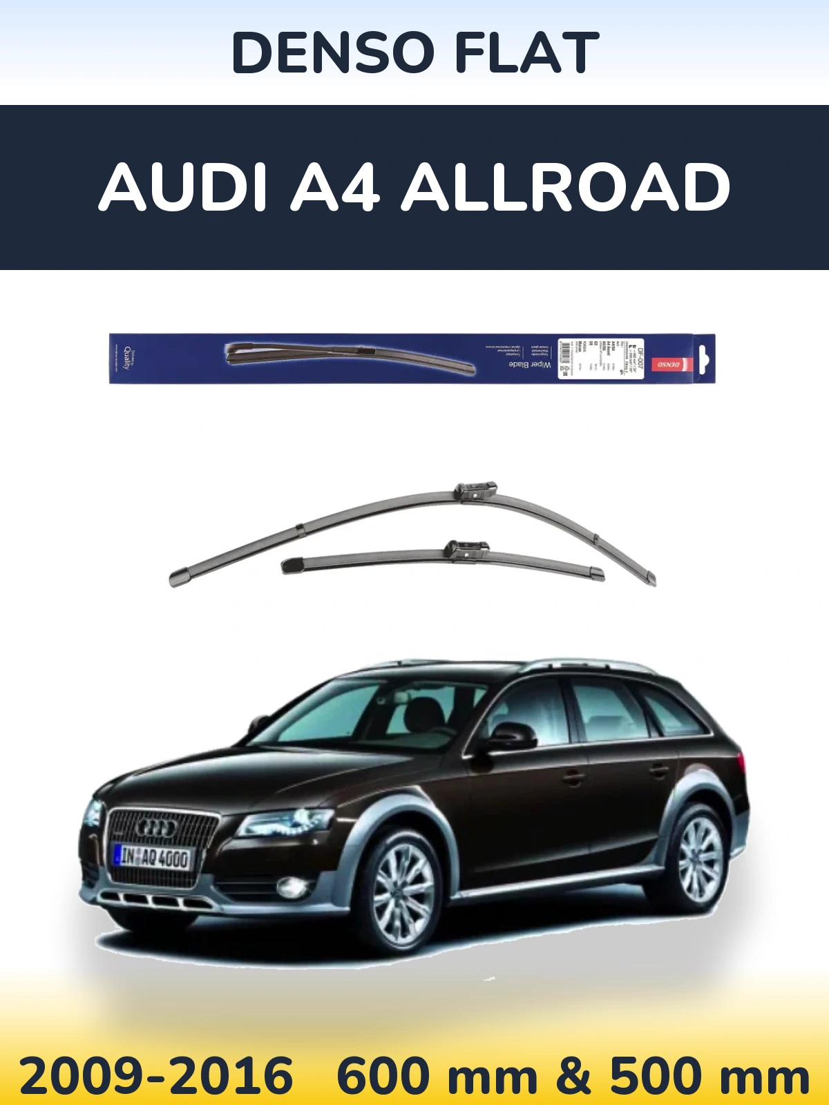 Torkarblad Denso Flat för Audi A4 Allroad