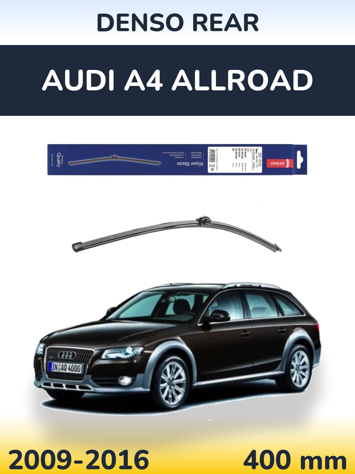 Torkarblad Denso Rear för Audi A4 Allroad