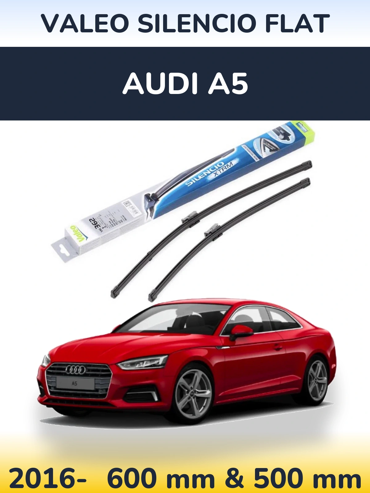 Torkarblad Valeo Silencio Flat för Audi A5