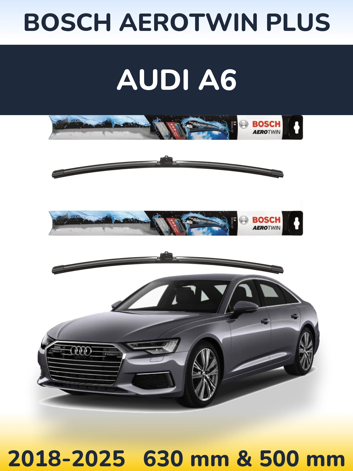 Torkarblad BOSCH AeroTwin Plus för Audi A6