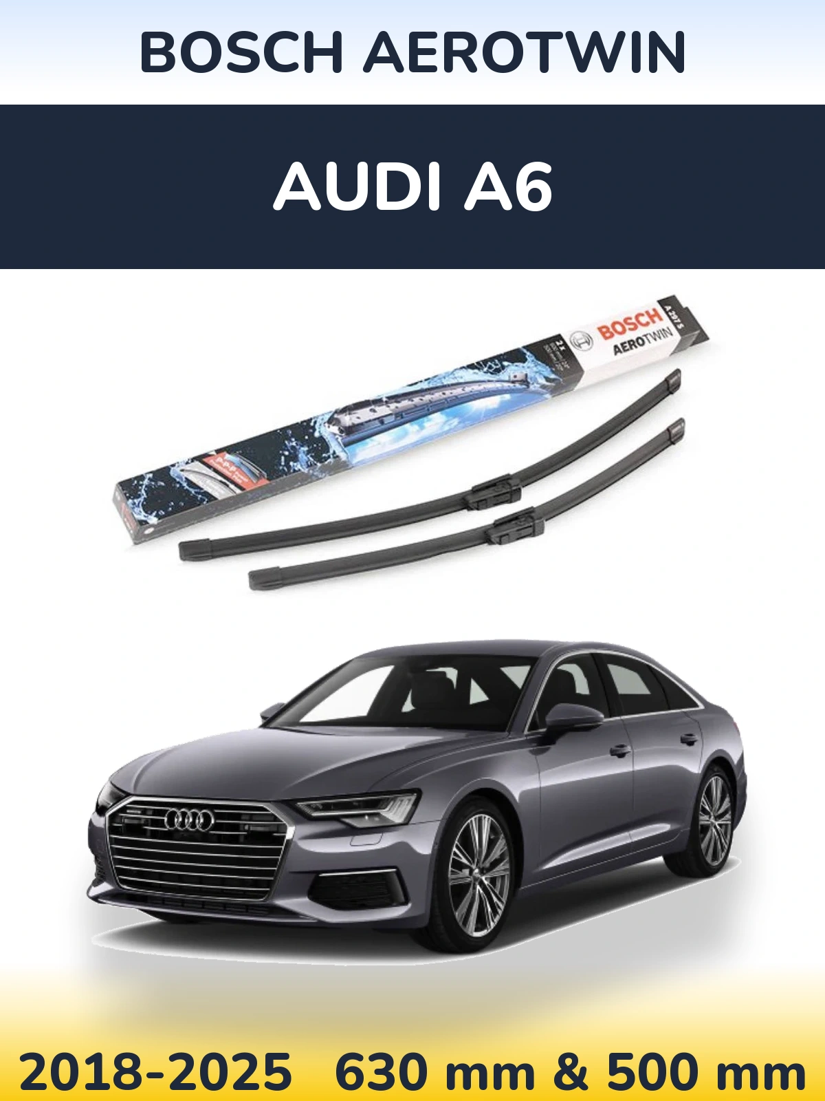 Torkarblad BOSCH AeroTwin för Audi A6