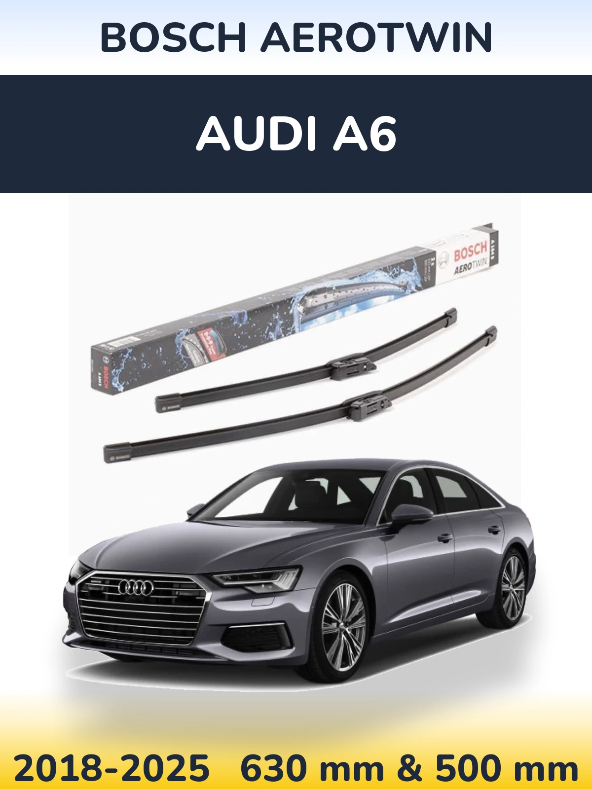 Torkarblad BOSCH AeroTwin för Audi A6
