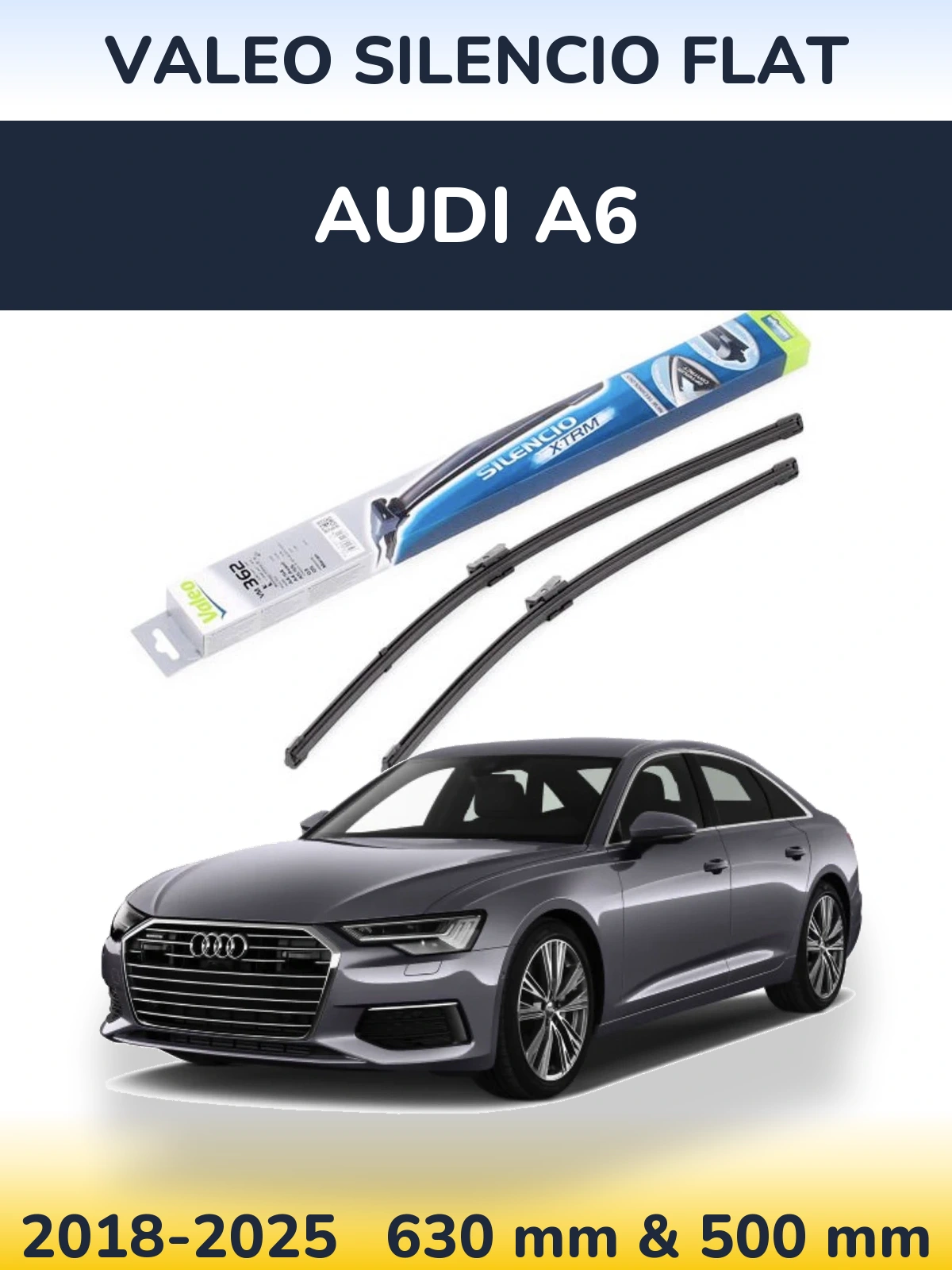 Torkarblad Valeo Silencio Flat för Audi A6