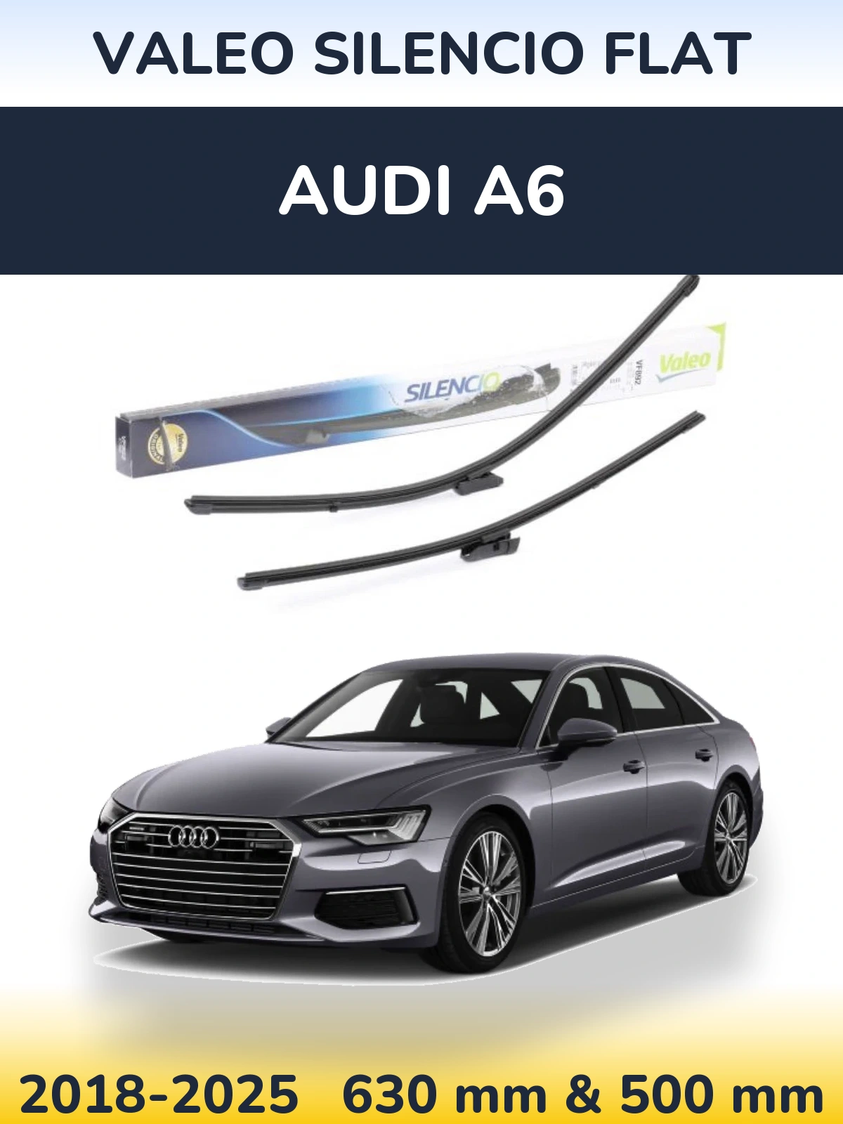 Torkarblad Valeo Silencio Flat för Audi A6