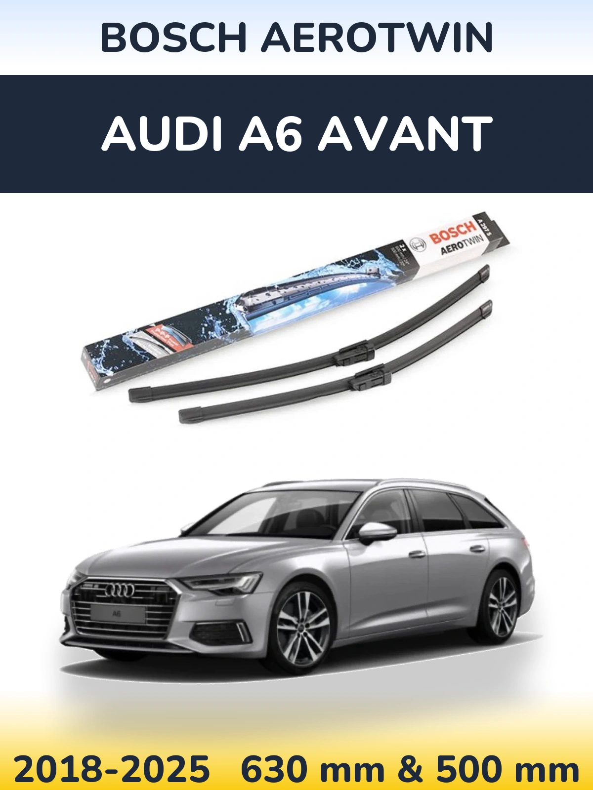 Torkarblad BOSCH AeroTwin för Audi A6 Avant