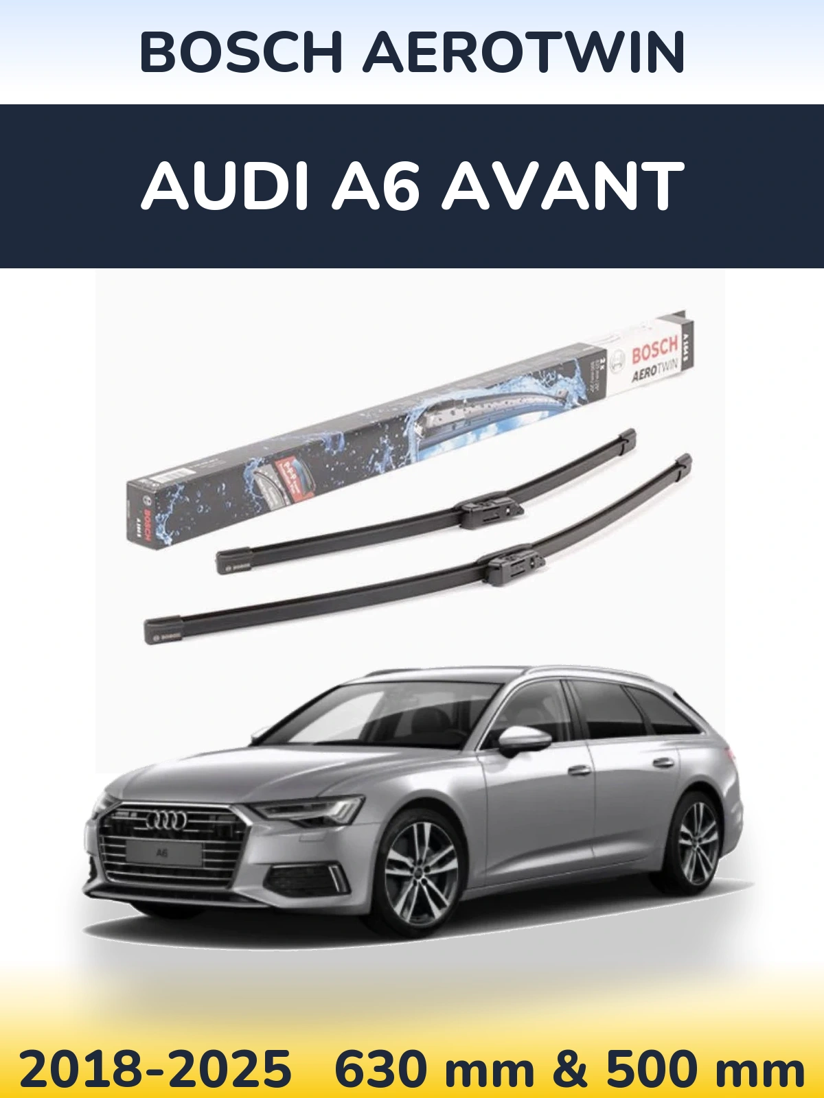 Torkarblad BOSCH AeroTwin för Audi A6 Avant