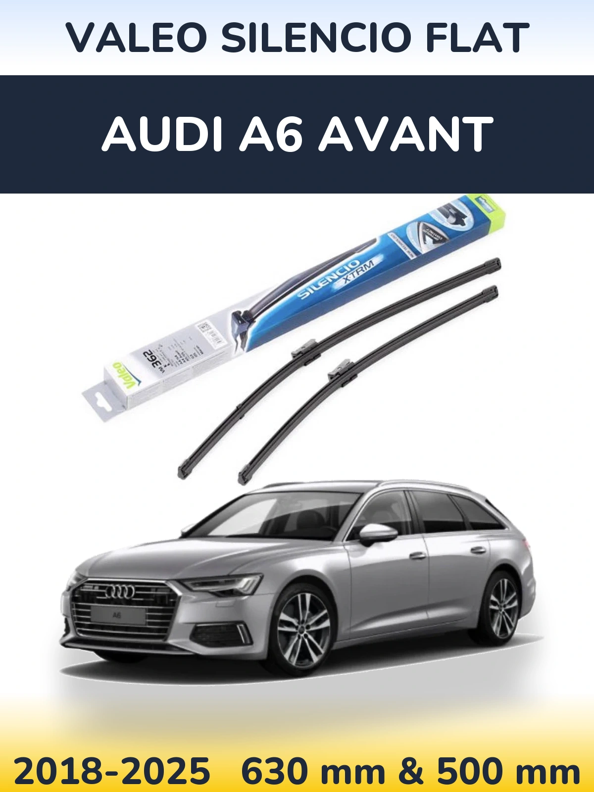 Torkarblad Valeo Silencio Flat för Audi A6 Avant