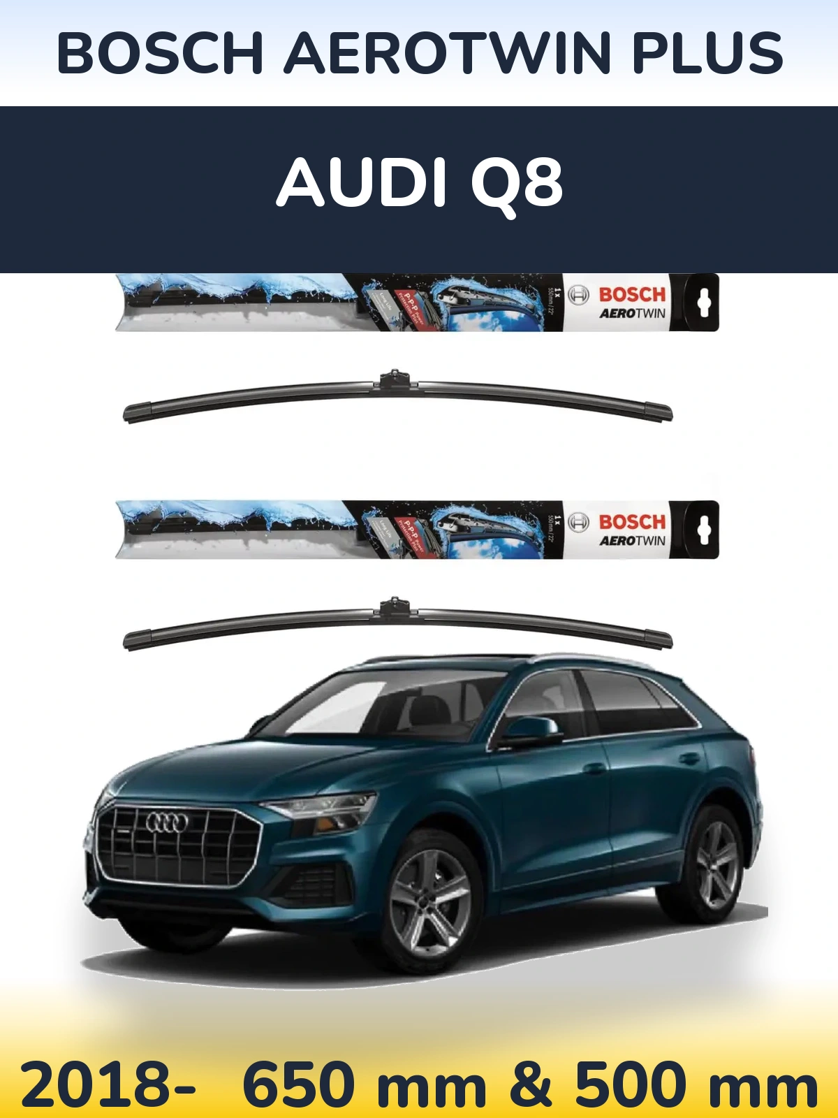 Torkarblad BOSCH AeroTwin Plus för Audi Q8