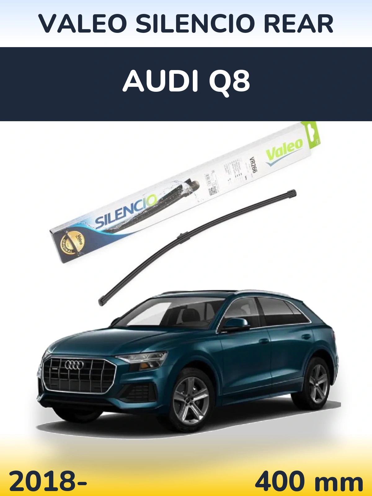 Torkarblad Valeo Silencio Rear för Audi Q8