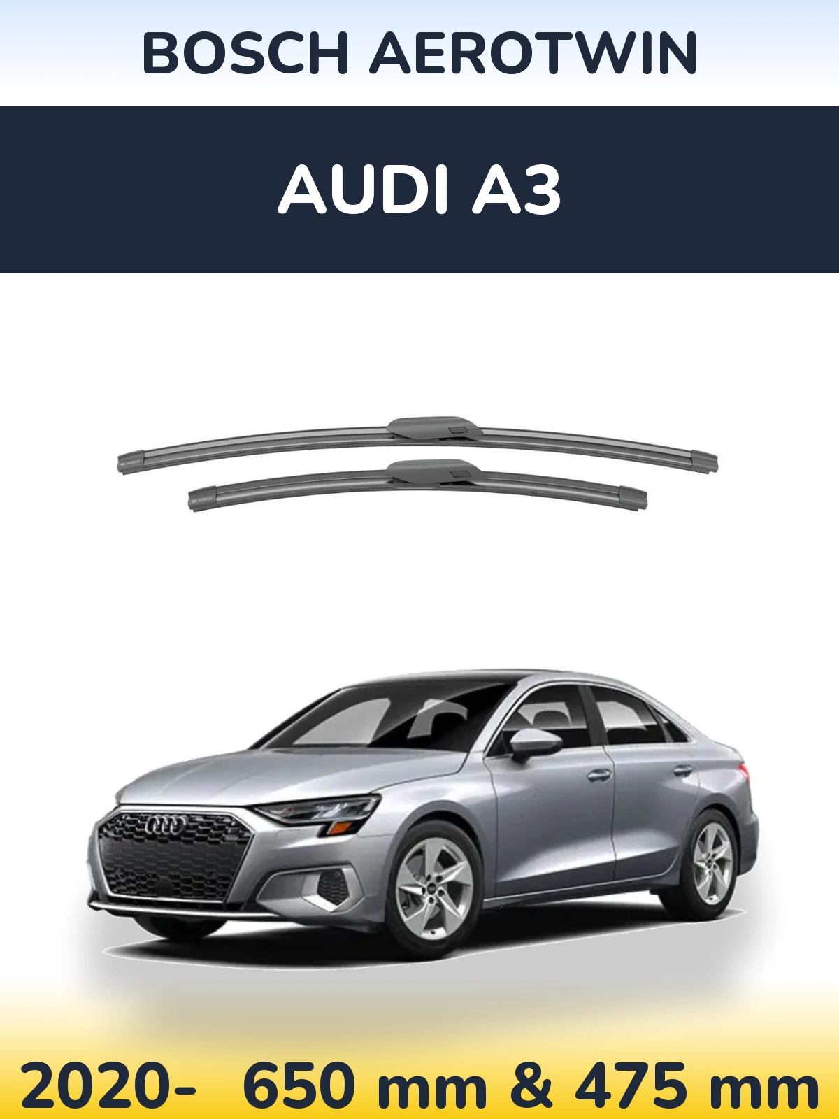 Torkarblad BOSCH AeroTwin för Audi A3