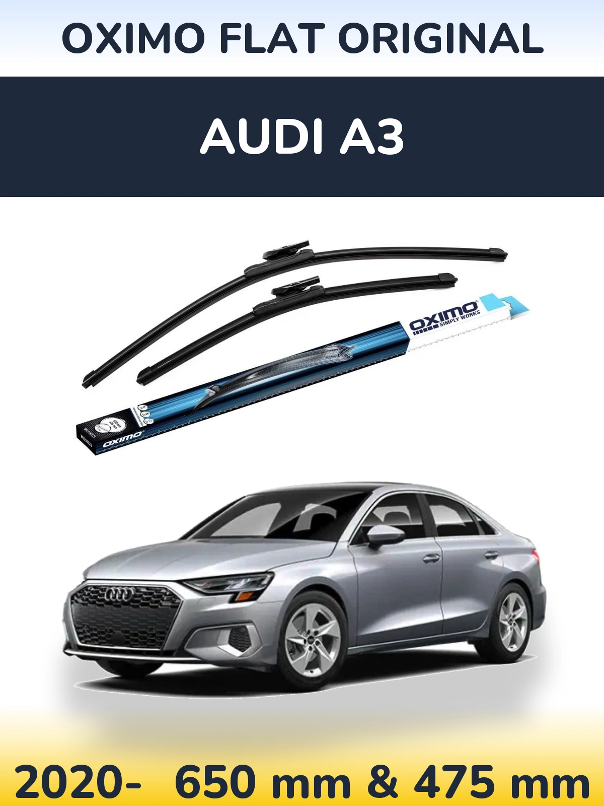 Torkarblad Oximo Flat Original för Audi A3