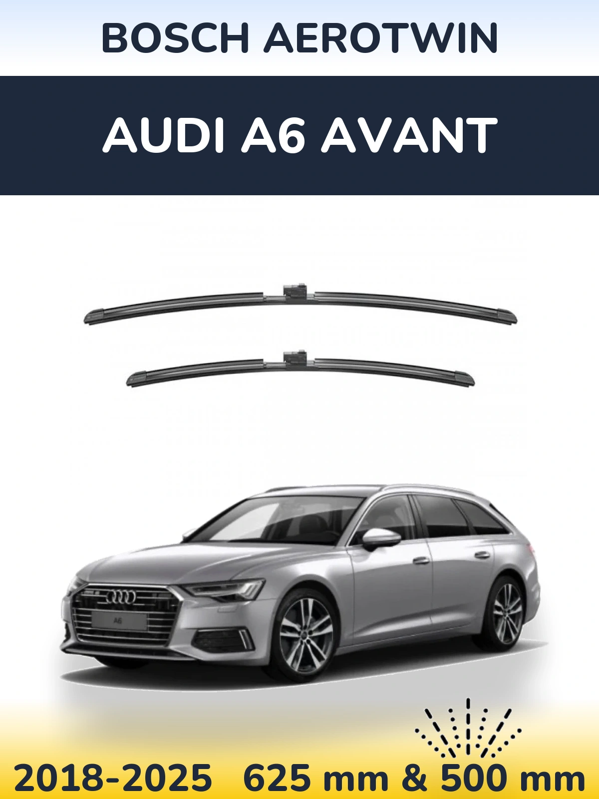 Torkarblad BOSCH AeroTwin för Audi A6 Avant